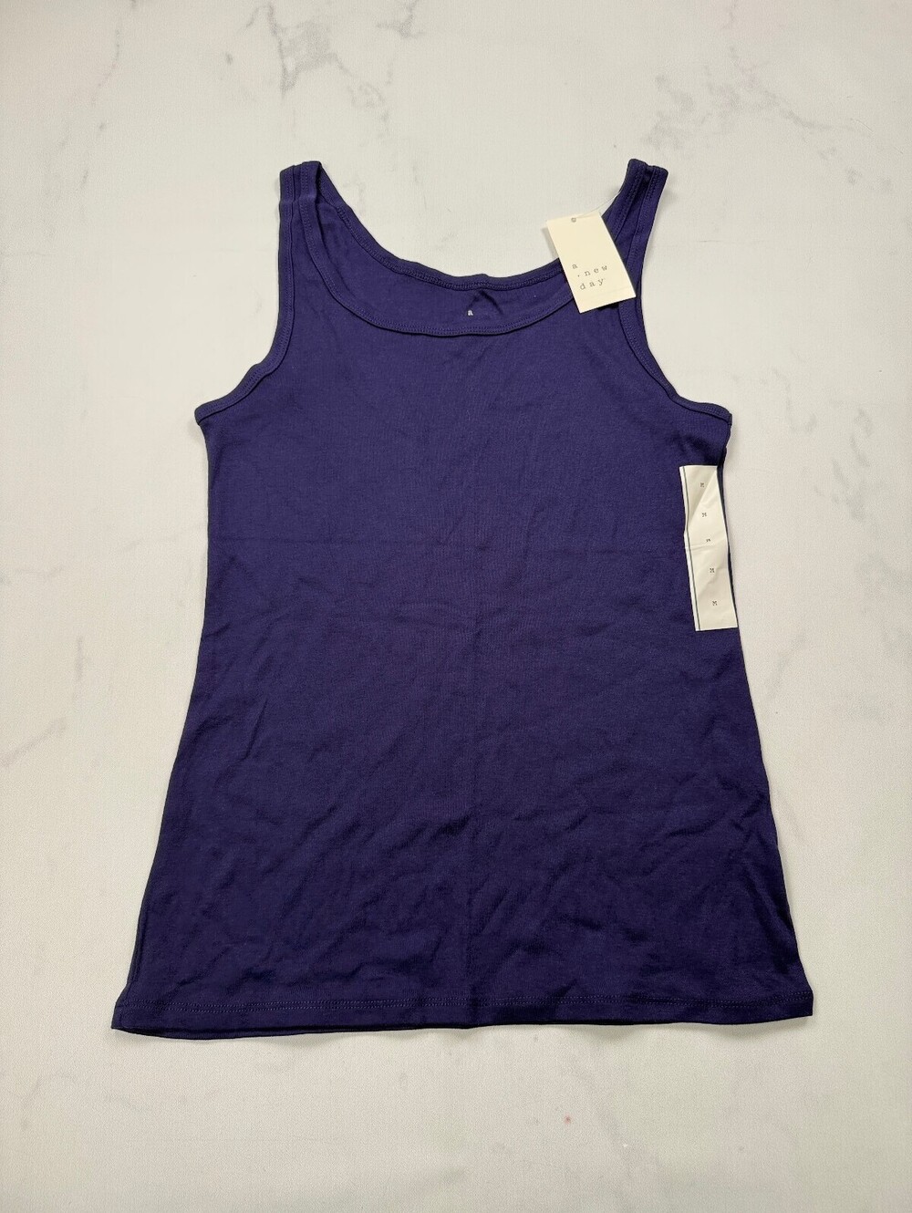 A New Day Tank Top Purple Modern Fitted - Womens Medium